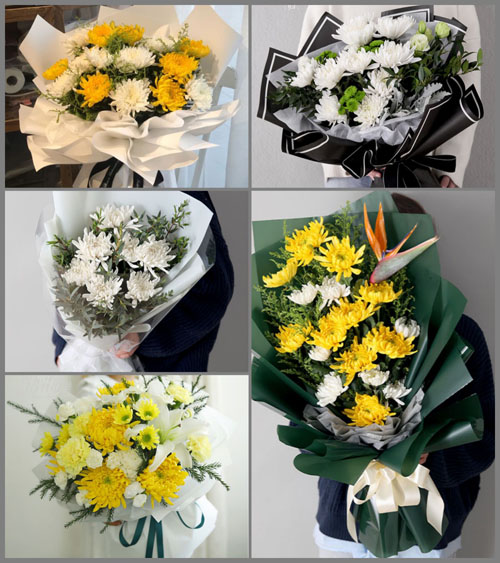 湖南永州冷水滩区花桥街镇白事花束代送